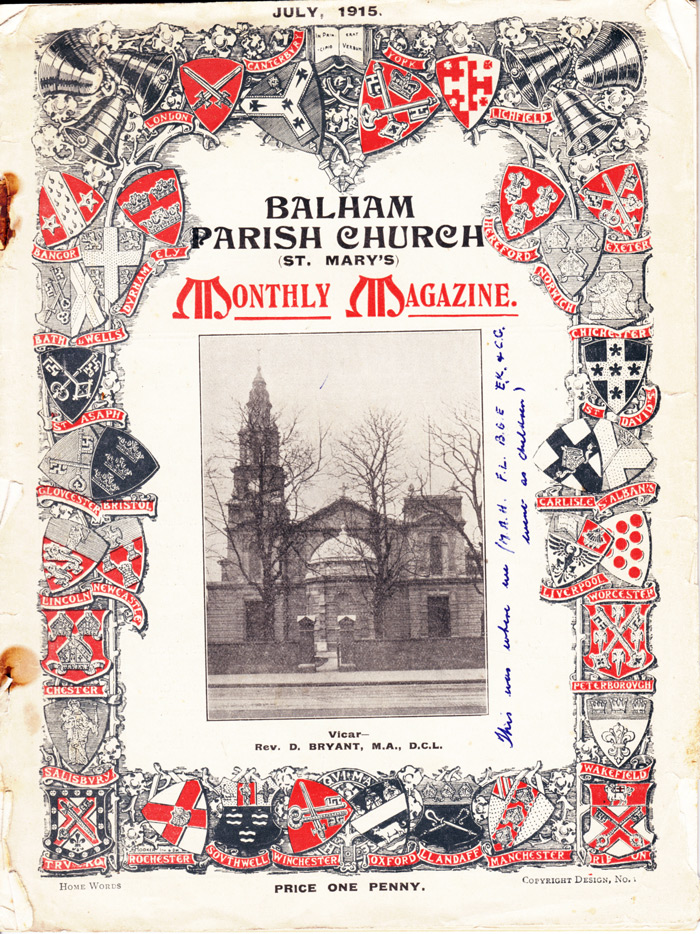 Balham Parish Church Magazine 1916 WEB