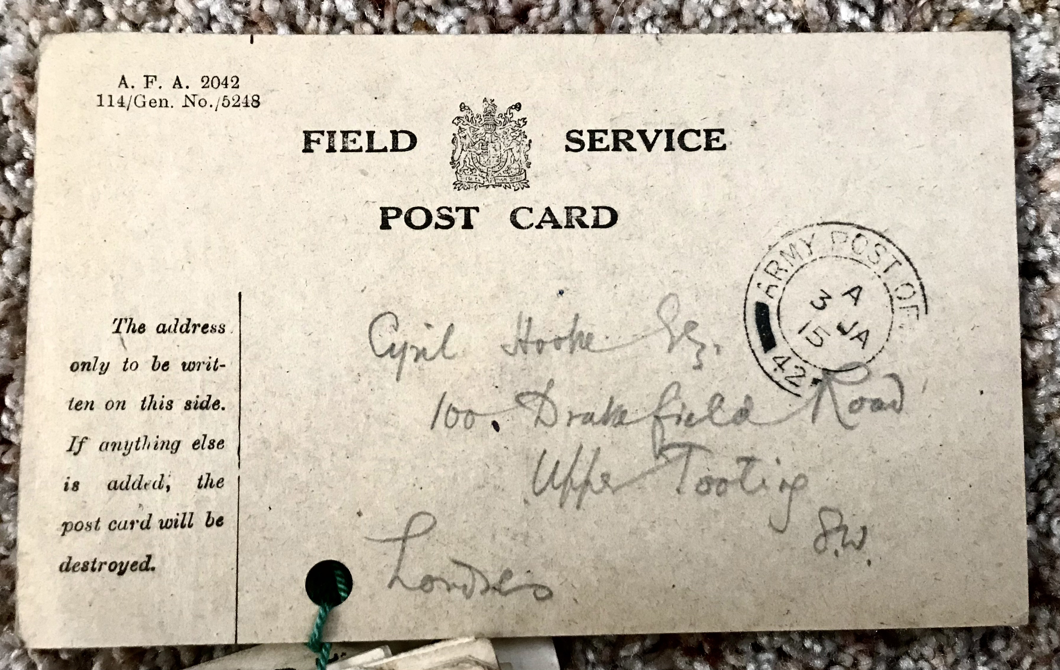Lionel Freaker Postcard p1 WEB