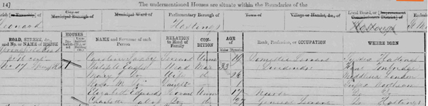 1871 Census Record P A Eagles 2web