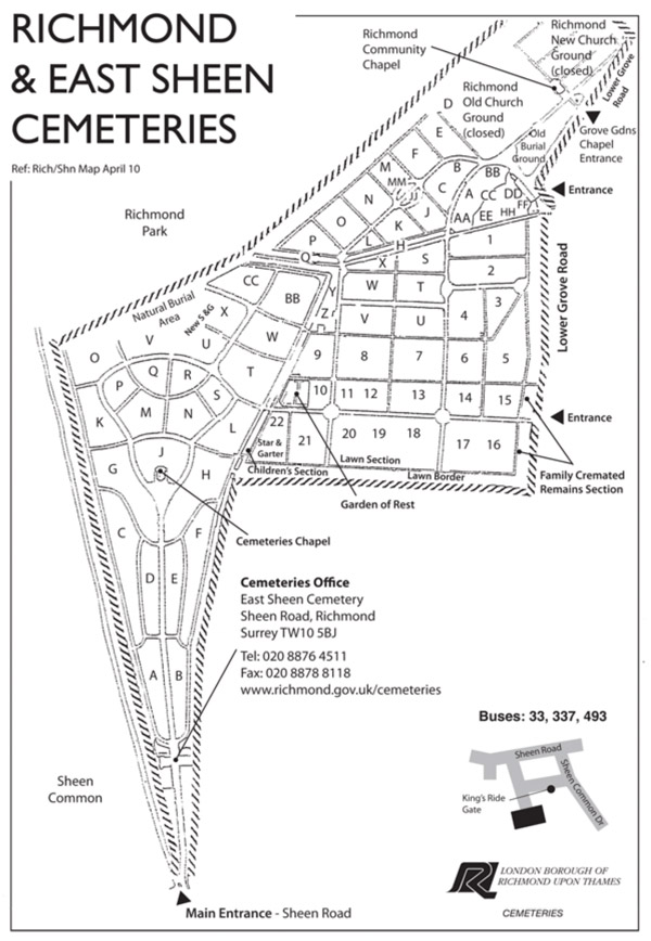 GAH Grave Richmond East Sheen Cemetery WEB
