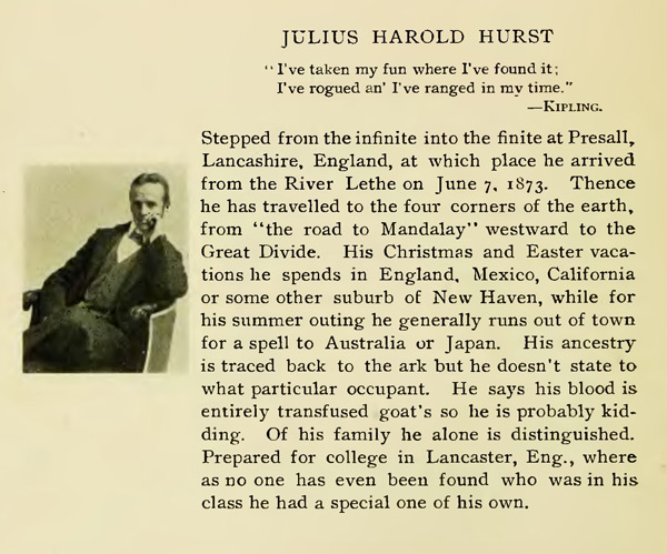 Julius Harold Hurst The Yale Medical Annual New Haven CT 1898 cropWEB