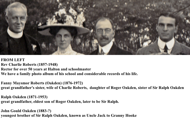 Oakden Wedding 1910 Centre Top with Names