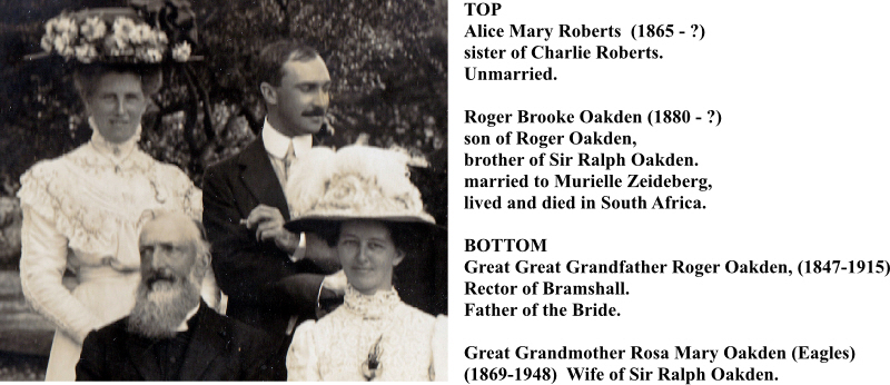 Oakden Wedding 1910 Top Left with Names